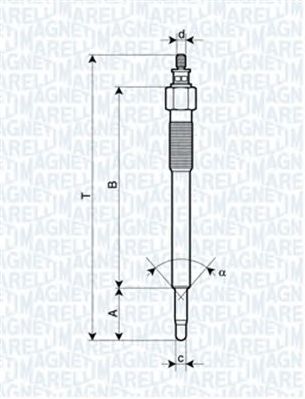 MAGNETI MARELLI 062900075304 -  Свеча накаливания